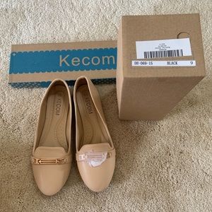 Kevin blush colored flat shoes size 9